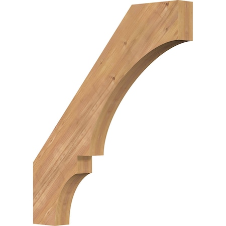 3 1/2"W x 32"D x 36"H Balboa Smooth Knee Brace, Western Red Cedar